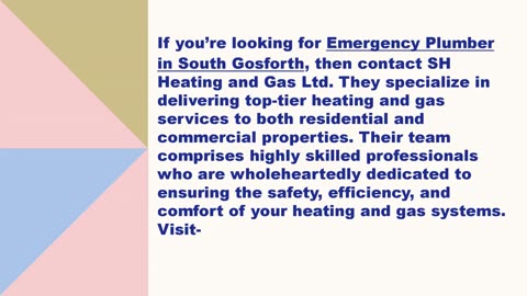 Best Emergency Plumber in South Gosforth