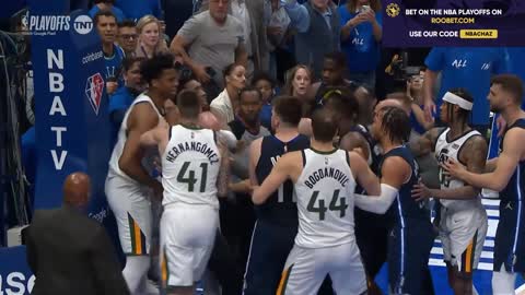 Luka Doncic tries to dunk on Hassan Whiteside then starts a fight in game 5