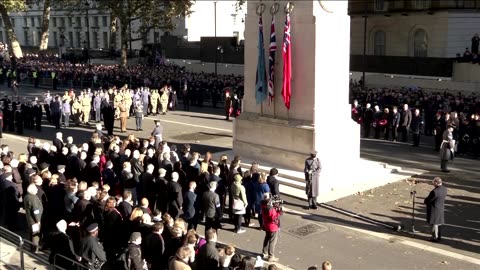 Britons mark Armistice Day in London