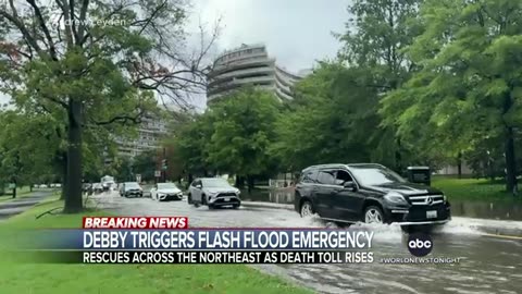 Flash flood threats from South Carolina to New York and New England