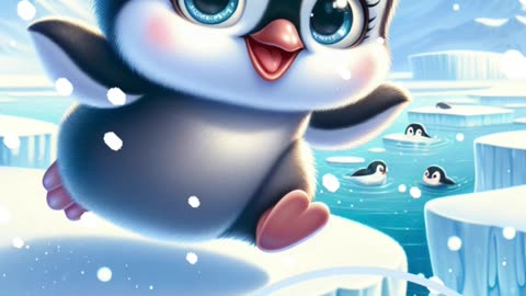 Penny the Penguin's Icy Exploration