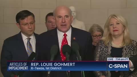 Rep. Gohmert calls impeachment a 'Kangaroo Court'