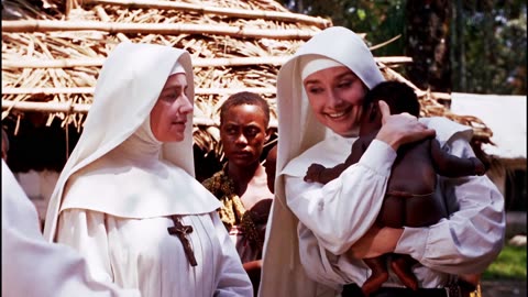Audrey Hepburn 1959 The Nun's Story scene 3 remastered 4k