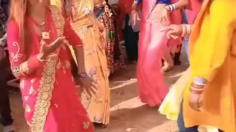 Tharu wedding dance party