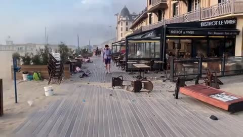 Tempête de sable à Trouville