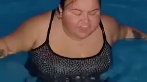 Chubby person almost got drowned