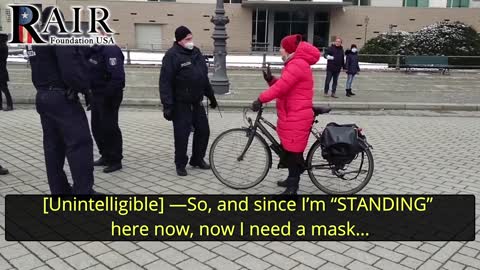 Coronavirus Tyranny: German State Police Detain Maskless Elderly Cyclist