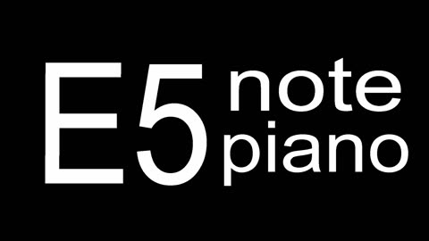 E5 Piano Note