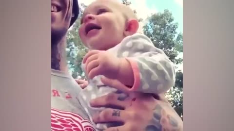 Dad & Baby funny workout videos