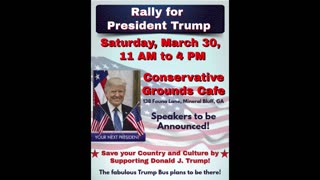 "Support for Trump" Rally at North GA Trump Headquarters