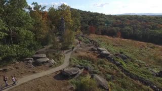 Phantom Drone - Gettysburg Roundtop Monuments - Civil War