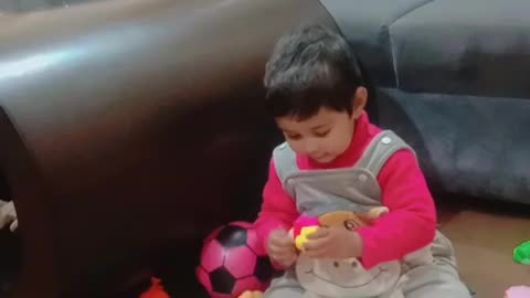 Baby playing with toys Funtime