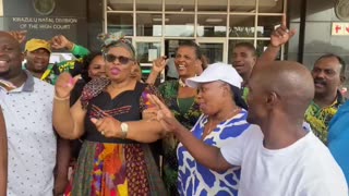 Happiness as Zandile Gumede’s trial session is concluded for the year