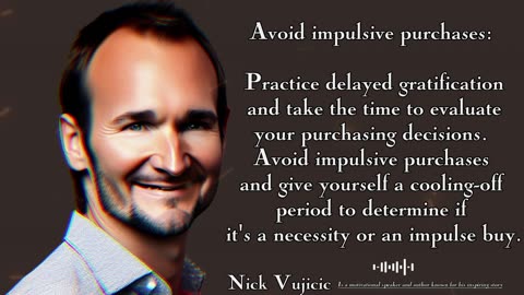 NICK VUJICIC! GENERAL LIFE SPENDING TIPS!