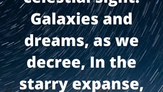 Cosmic Dreams: Creative Insights into the World of Stars #poem #poetry #shorts #art👍👄🔔🛫✒️