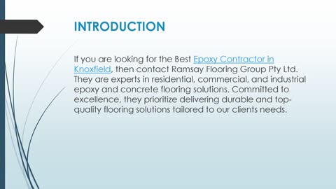 Best Epoxy Contractor in Knoxfield