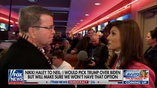 Nikki Haley "I would take Trump over Biden."