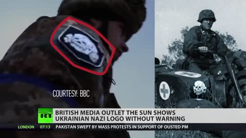 Western media reports display neo-Nazi symbols