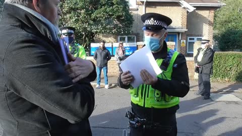 On the street effort to get UK Police to treat COVID vaccine injection site as a crime scene