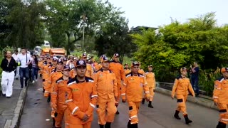 El último adiós al voluntario de la Defensa Civil fallecido en un accidente de tránsito en Girón