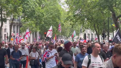 "British Patriots Take to the Streets of London: 'We Will No Longer Be Silent.'"