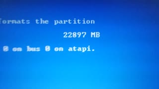 Windows 2000 formatting a 24gb mSATA SSD