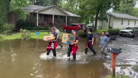 Tropical Storm Debby hits Georgia with rain and floods