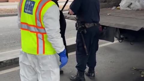 San Francisco… Homeless encampments are being cleared after Gavin Newsom's executive order