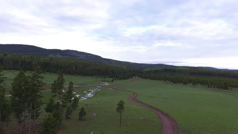 Drone Footage of our Camp and the surrounding area in Ashley National Forest in Utah