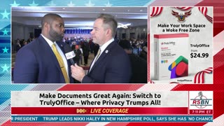 FULL INTERVIEW: Congressman Byron Donalds at the Trump Campaign Watch Party - 1/23/24