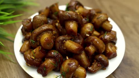 A very tasty recipe for fried mushrooms in a pan! Simple and quick!