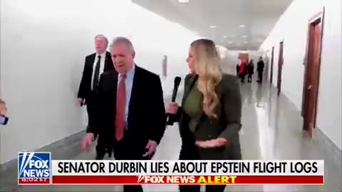 Durbin asked about Epstein.