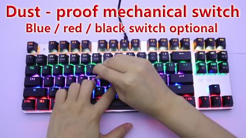 Mechanical Gaming Keyboard 87 keys Switch