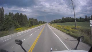 Close Call as Tractor Trailer Runs Red Light
