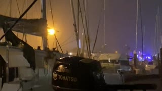 Hurricane Nicholas on SV Imagine transformers blowing...
