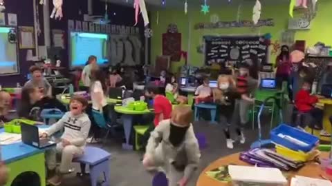 INCREDIBLE: Elementary School Kids LOSE IT After Learning They Don't Need Masks Anymore