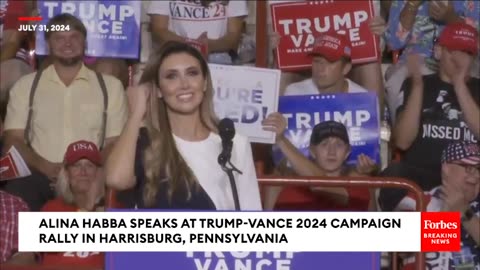 Alina Habba Accuses VP Of 'Committing A Crime' At Trump's PA Rally: 'Let Me Tell You What, Kamala!'