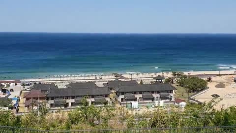 Landscapes of Korean traditional houses along the coast