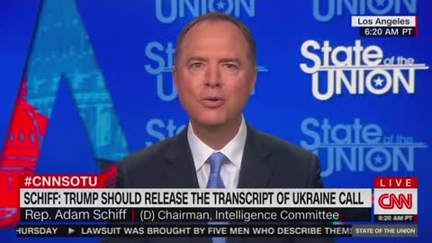 Schiff calls for the transcript of Trump's Ukraine phone call
