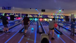 Spencer bowling at Stars & Strikes VID_20230617_140000