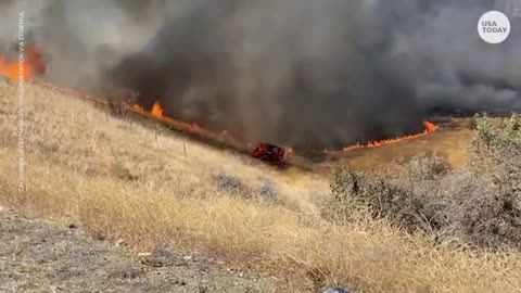 California brush fire spreads over 4,600 acres, forces evacuations | USA TODAY