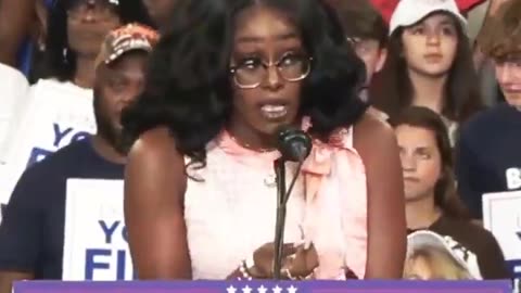 BREAKING: This Black Georgia woman named Michaela blasts Kamala Harris at rally