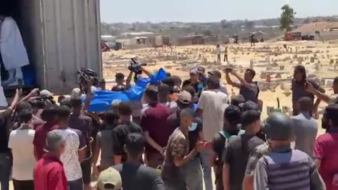 Harrowing video shows bodies returned to Gaza