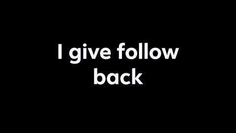I give follow back
