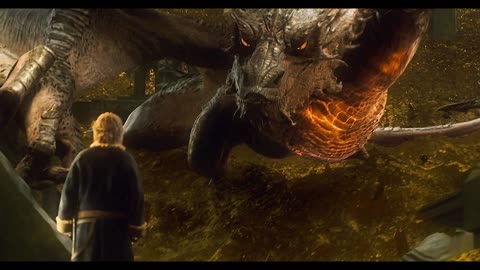 Could Gandalf, the Grey Wizard, defeat Smaug, the mighty dragon of Erebor-