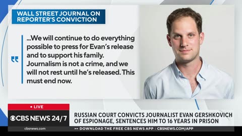 What to know about Wall Street Journal reporter Evan Gershkovich's Russian conviction| Nation Now ✅