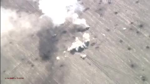 Possible loitering munition destroyed/damaged two Russian tanks in the vicinity of Izyum