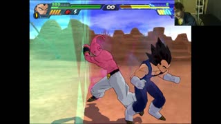 Dragon Ball Z Budokai Tenkaichi 3 Battle #58 With Live Commentary - Vegeta VS Super Buu