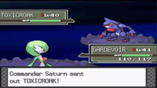 Pokemon Platinum - Team Galactic Commander 3rd Battle: Saturn