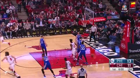 Dwyane Wade OKIE DOKES Entire Sixers Team with Epic Pass Fake, Feeds Jimmy Butler for Alley-Oop